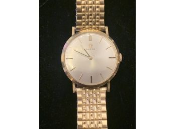 Vintage 14kt Gold Omega Mechanical Wristwatch