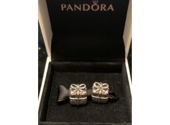 Authentic Pandora Gift Box Charm Beads In Box