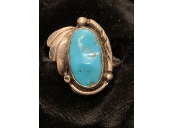 Native American Turquoise Sterling Silver Ring