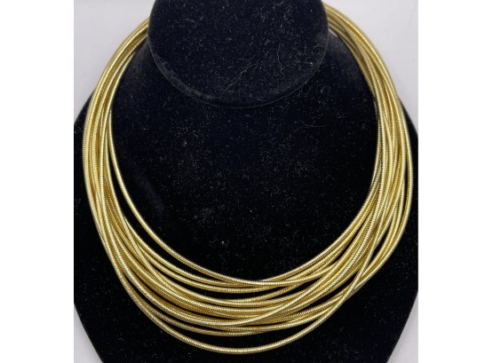 Sold at Auction: 14k Italian Gold Mesh Necklace
