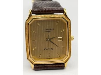Longines Vintage Men's Gold Date Wristwatch