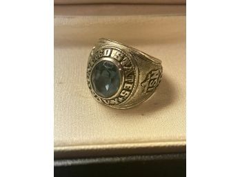Vintage Sterling Silver United States Navy Mens Ring