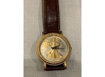 Genuine 1936 Silver Half Dollar Wrist Watch