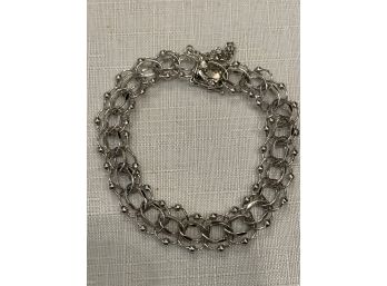 Vintage Sterling Silver AtomIc Charm Bracelet