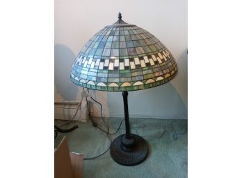Contemporary Tiffany Style Leaded Glass Lamp