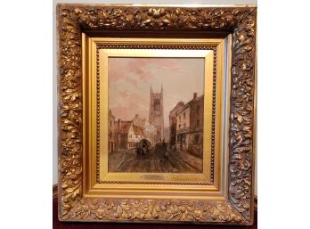 Henry Earp Snr Painting ' A Street In Derby '