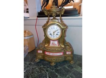 19th Century French Bronze And Porcelain Clocks