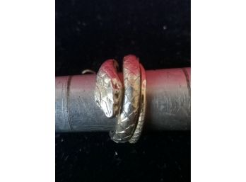 Vintage Gold Filled Snake Ring