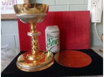 Gold Vermeil Sacrament Chalice And Plate