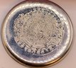 STERLING SILVER Mexican Aztec Engraved Miniature Plates