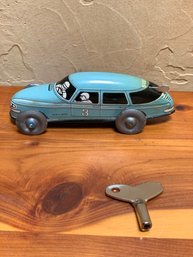 Vintage Tin Litho Wind-Up Car