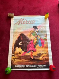 Vintage Original Mexico Tourism Poster