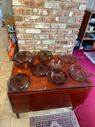Vintage Visions Glass Pots And Pans Lot