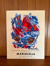 Vintage ORIGINAL 1957 Travel Advertisement Poster - Mariacelia