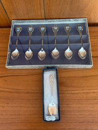 Vintage Disneyland Collector Spoons - One Is Sterling Silver
