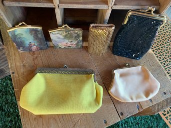 Vintage Lot Of Coin Purses & Chain Mail Items