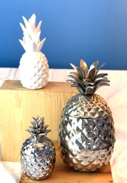 Lot Of Pineapple Decor Items