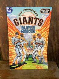 2001 Giant DC San Francisco Giant Super Heroes Comic Book