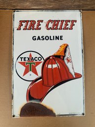 TEXACO Gasoline Metal Sign