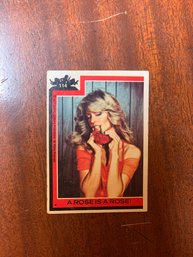 Vintage 1977 Spelling-Goldberg Productions Charlies Angels - Farrah Trading Card