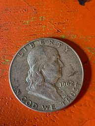1962 Franklin Half Dollar Coin