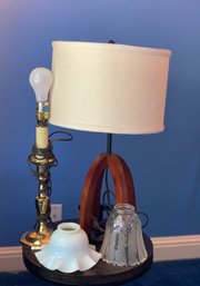 Vintage Lamps & Glass Light Covers