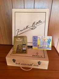 Vintage Wine Booklets & Wood Wine Boxes