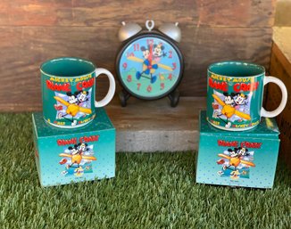 Disney Clock & Coffee Mugs  - Mickey Mouse Plain Crazy