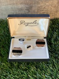 Vintage Set Of Cuff Links By Royale