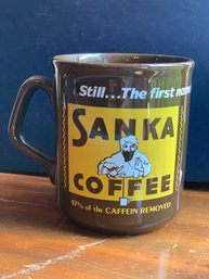 Vintage SANKA Brown Coffee Cup