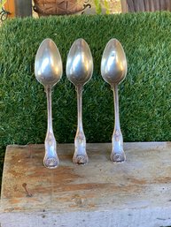 Antique Beautifully Desgined 'a4 Millberg W5' STERLING Silver Spoons S/3