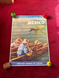 Vintage Original Tourism Poster  - MEXICO By Salv. Pruneda XLVIII