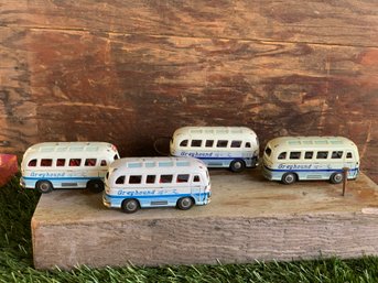 Vintage Tin Litho Greyhound Buses S/4