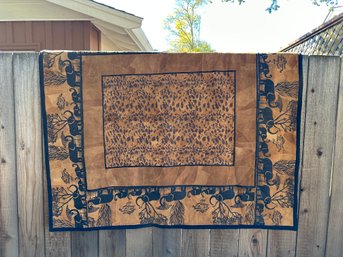 Vintage Eastern Arts African Animal Blanket/Tapestry Rug
