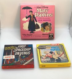 Vintage 8 Super Tapes - Walt Disney Mary Poppins/Honest Horace/First Spaceship On Venus
