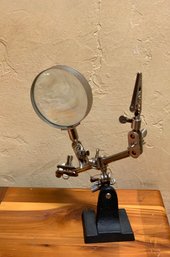 Vintage UpCycled Magnifying Guy Desk Accessory