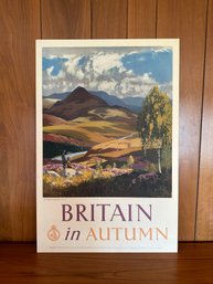 Vintage Original 1950's Travel Poster - Britain In Autumn