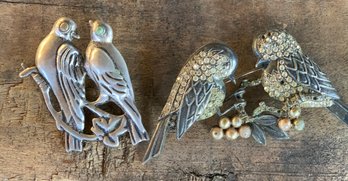 Vintage Bird Brooches/Pins - One Sterling
