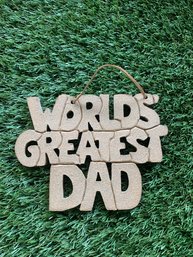 Vintage 1970s WORLDS GREATEST DAD Sign
