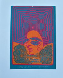 Family Dog 1960s Psychedelic Art Concert Postcard - Big Brother Janis Joplin Mount Rushmore