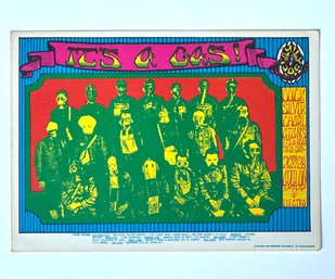 Family Dog 1960s Psychedelic Art Concert Postcard - Quicksilver Messenger And Charlatans