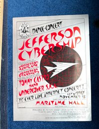 Vintage Jefferson Cybership Concert Family Dog Poster 1995 FD/ID-2 Mike Dolgushkin