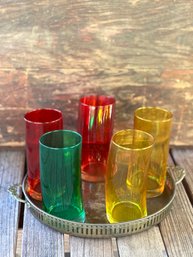 Vintage Rainbow Leonardo Swing Glass Tumbler Glasses