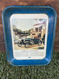 Vintage Advertisement Ford  Metal Tray