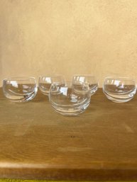 Vintage Roly Poly Whiskey Glasses S/5