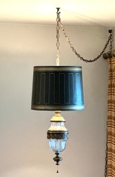 Vintage MCM Hanging Swag Lamp