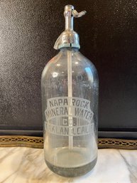 Vintage Seltzer Bottle - Napa Rock Mineral Water Co.