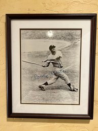 NY Yankees Mickey Mantle Signed & Framed Photograph
