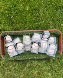 Mystery Lot Of Vintage Autographed Signed Baseballs, 21 Count