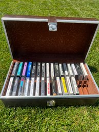 Vintage Faux Leather Case For Cassettes